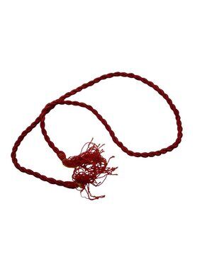 Antique Red Wrapped Cord Tassel 1920 Christmas Ornament 20 inch
